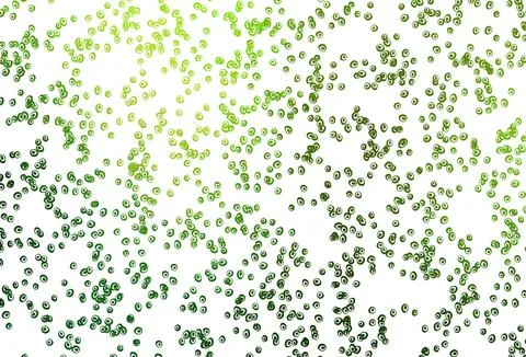 Light Green vector pattern with spheres. Illustrazione stock