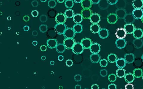 Light Green vector pattern with spheres. Stock Illustration