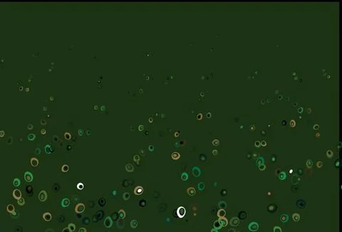 Light Green vector pattern with spheres. Stock Illustration