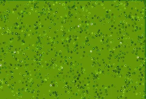 Light Green vector pattern with spheres. Illustrazione stock