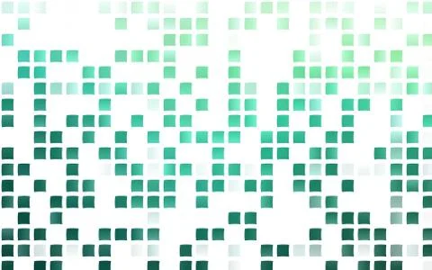 Light Green vector pattern in square style. Stock Illustration