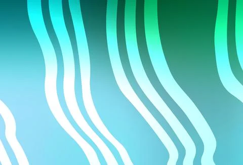 Light Green vector pattern with wry lines. Stock Illustration