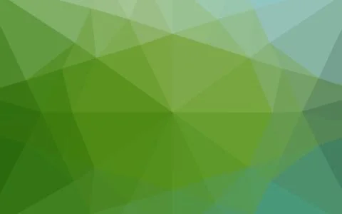 Light Green vector polygon abstract background. Stock Illustration