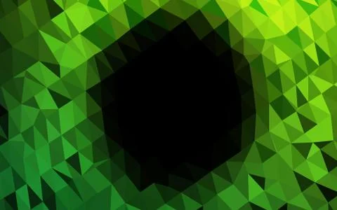Light Green vector polygon abstract background. Stock Illustration