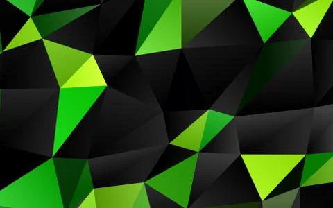 Light Green vector polygon abstract background. Stock Illustration