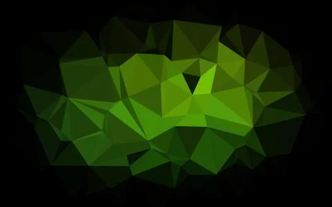 Light Green vector polygon abstract background. Stockillustratie