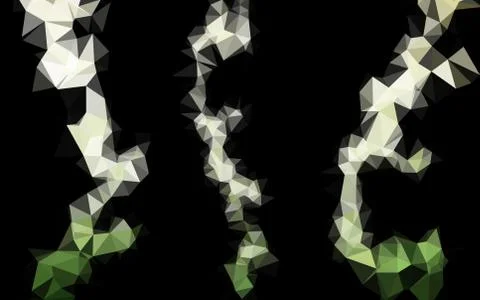 Light Green vector polygon abstract background. イラスト素材