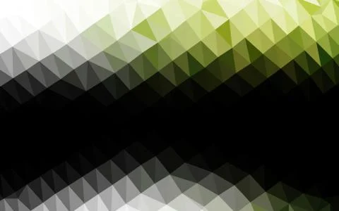Light Green vector polygonal background. Illustrazione stock