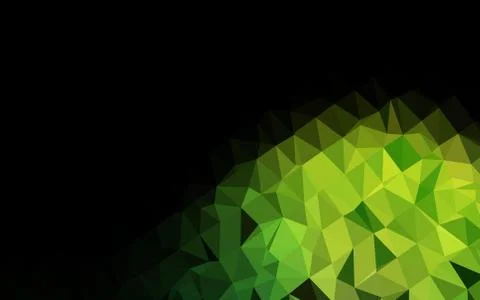 Light Green vector polygonal background. Stock Illustration