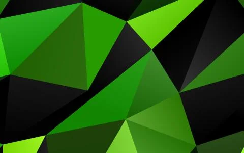Light Green vector polygonal pattern. Stock Illustration