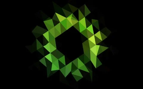 Light Green vector polygonal pattern. Stock Illustration