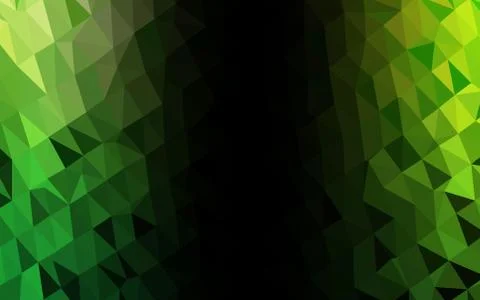 Light Green vector polygonal pattern. Stock Illustration