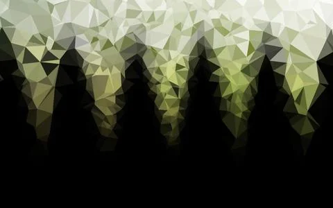 Light Green vector polygonal pattern. Stockillustratie