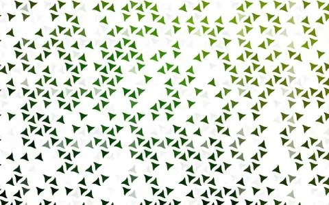 Light Green vector seamless background with triangles. Stock Illustration