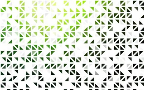 Light Green vector seamless texture in triangular style. Illustrazione stock