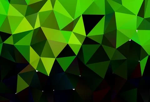 Light Green vector shining triangular pattern. Stock Illustration