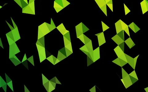 Light Green vector shining triangular pattern. Stock Illustration