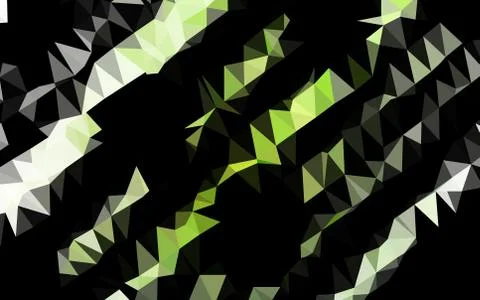 Light Green vector shining triangular background. 스톡 일러스트