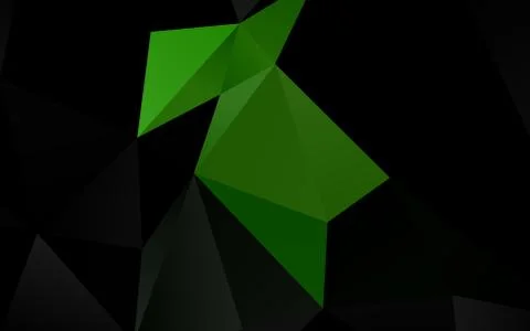 Light Green vector shining triangular pattern. Stock Illustration