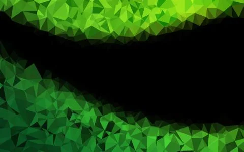 Light Green vector shining triangular pattern. Stock Illustration