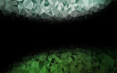 Light Green vector shining triangular pattern. Stock Illustration