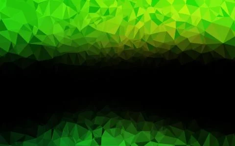 Light Green vector shining triangular pattern. 스톡 일러스트