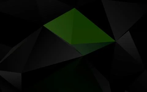 Light Green vector shining triangular pattern. 库存插图