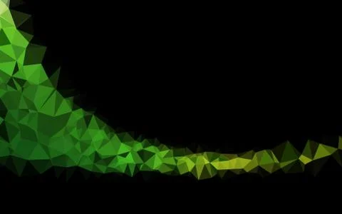 Light Green vector shining triangular pattern. Stockillustratie