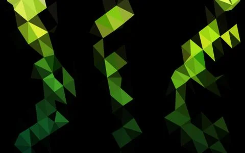 Light Green vector shining triangular pattern. 库存插图