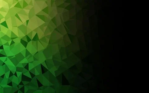 Light Green vector shining triangular background. Illustrazione stock