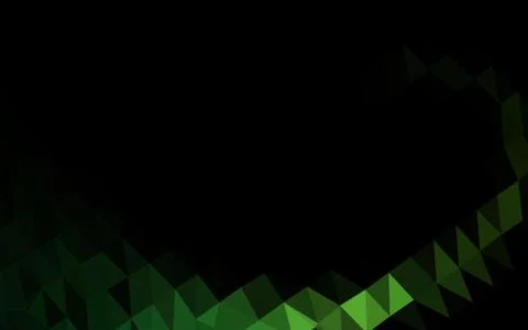 Light Green vector shining triangular background. Stockillustratie