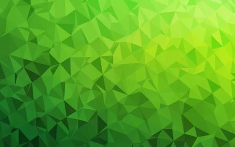 Light Green vector shining triangular pattern. Stock Illustration