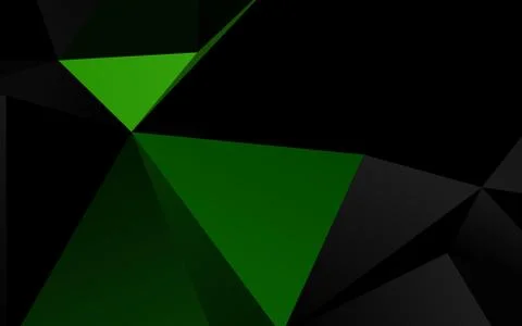 Light Green vector shining triangular pattern. Stock Illustration
