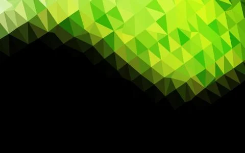 Light Green vector shining triangular background. Stockillustratie