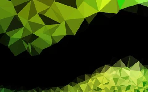 Light Green vector shining triangular background. Ilustración de archivo