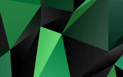 Light Green vector shining triangular pattern. Stock Illustration