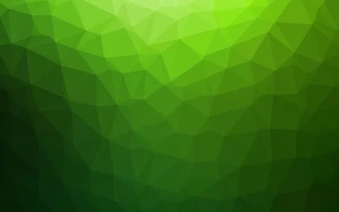 Light Green vector shining triangular pattern. Illustrazione stock