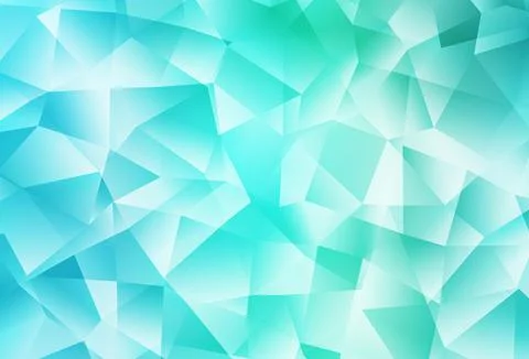 Light Green vector shining triangular background. Ilustração Stock