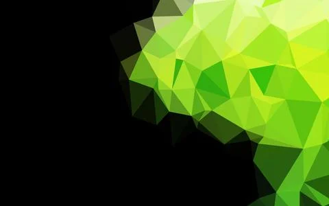 Light Green vector shining triangular pattern. Stock Illustration