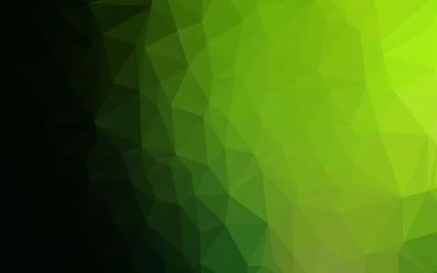 Light Green vector shining triangular template. Stock Illustration