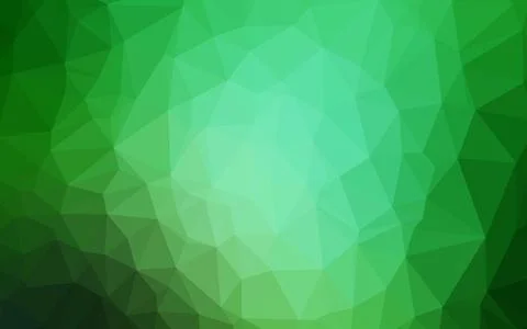 Light Green vector shining triangular background. Stock Illustration