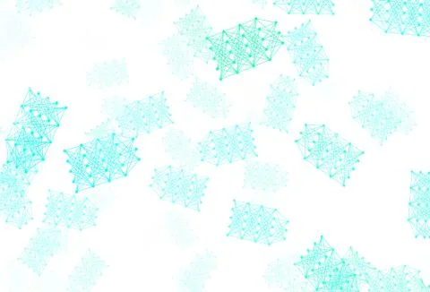 Light Green vector template with artificial intelligence structure. Stock Illustration