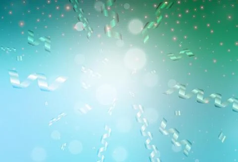 Light Green vector template in carnival style. Stock Illustration