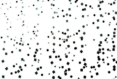 Light Green vector template with crystals, circles, squares. Ilustración de archivo