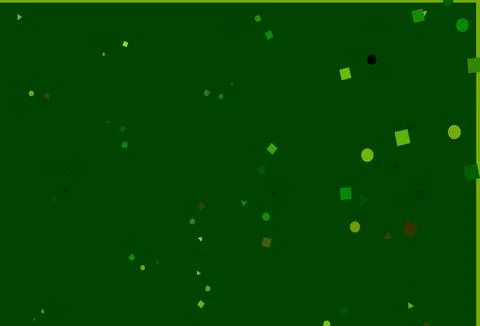 Light Green vector template with crystals, circles, squares. Stock-Illustration