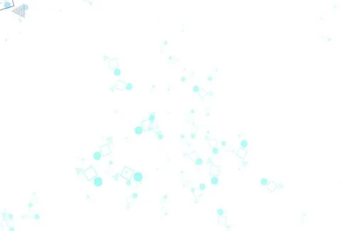 Light Green vector template with crystals, circles, squares. Ilustración de archivo