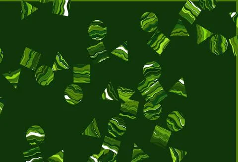 Light Green vector template with crystals, circles, squares. Stock Illustration