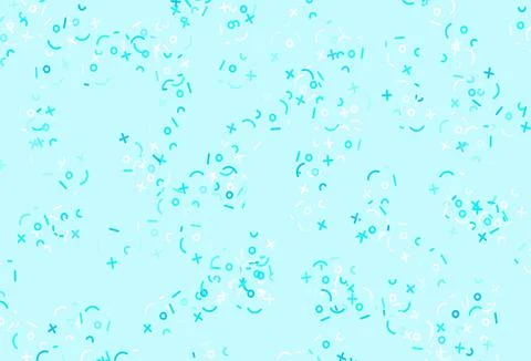 Light Green vector template with math simbols. Stockillustratie