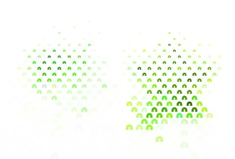 Light Green vector template with rainbow signs. Illustrazione stock