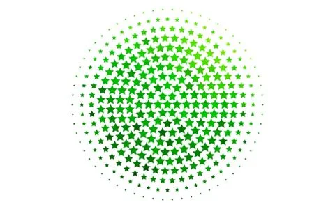 Light Green vector template with sky stars. Stock Illustration